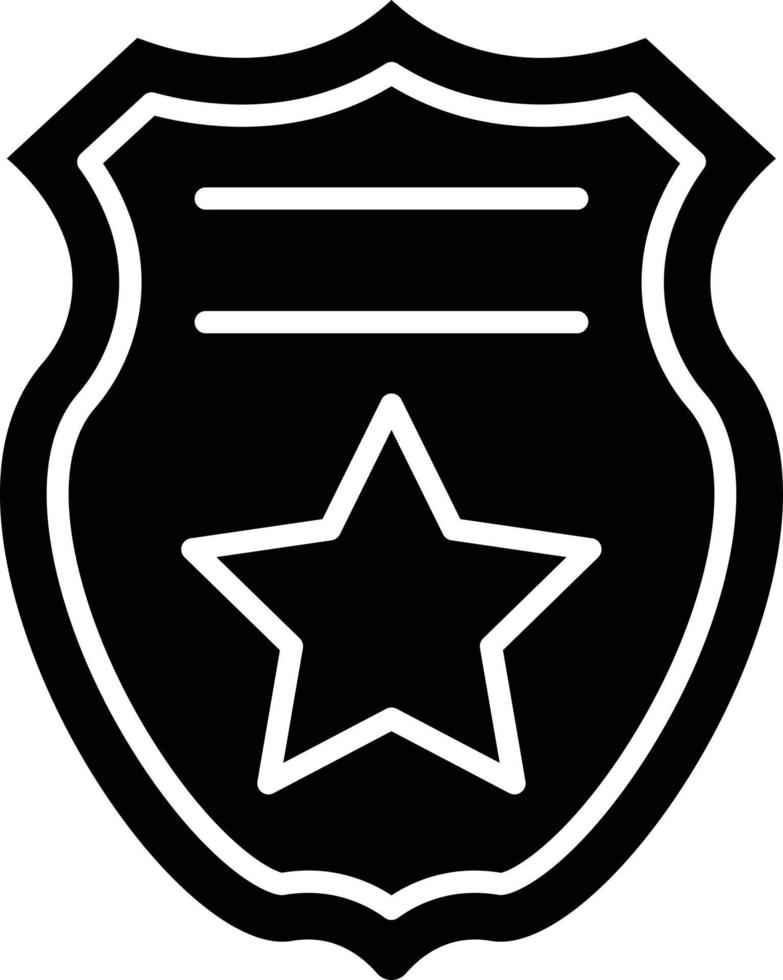 vector ontwerp Politie insigne icoon stijl