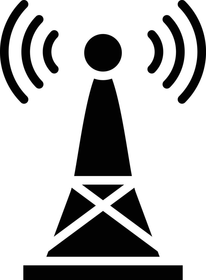signaal toren vector icoon stijl