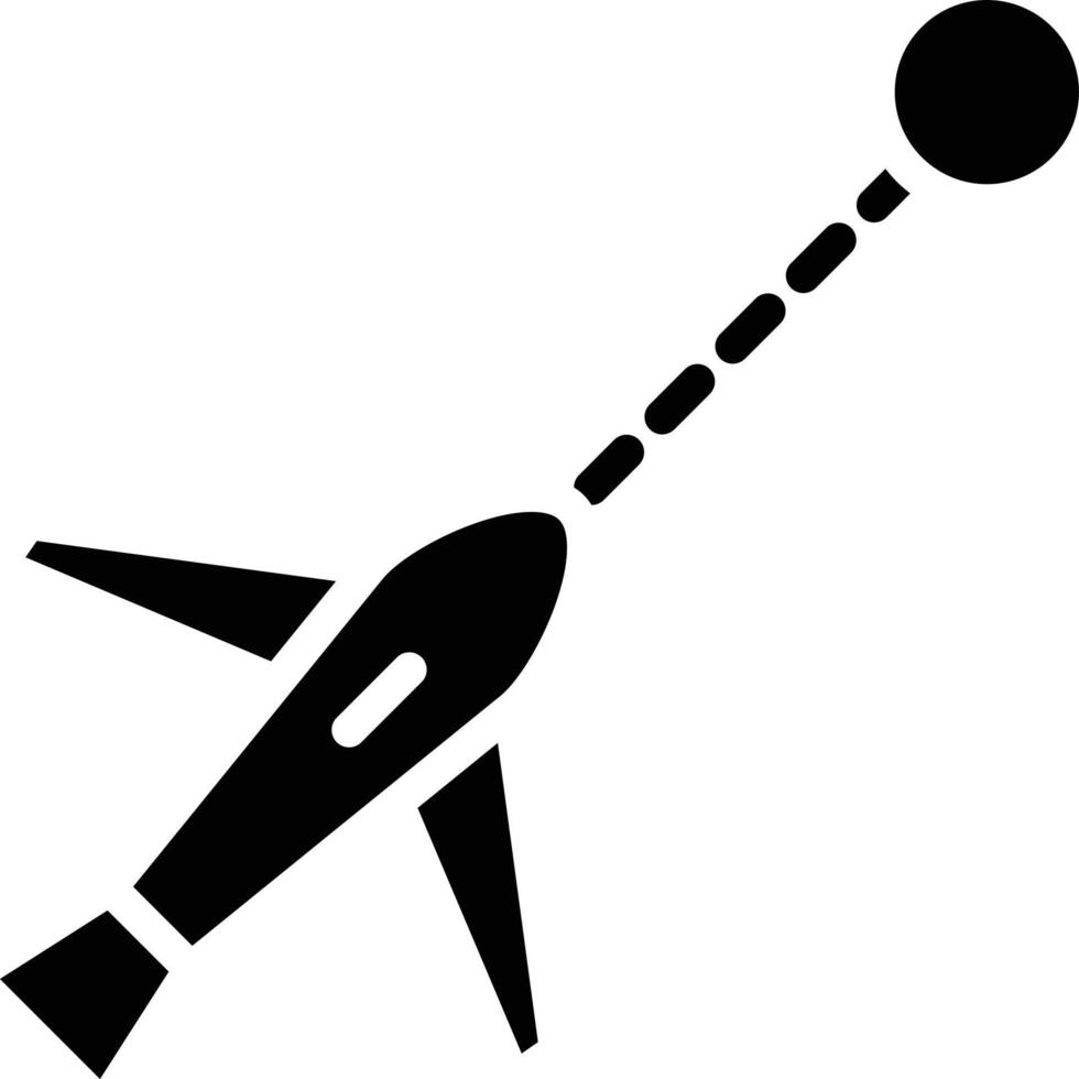 vlucht routebeschrijving vector icoon stijl