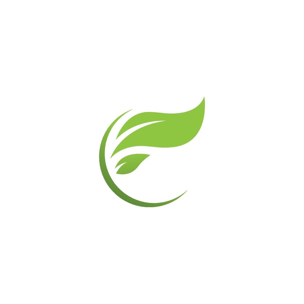 logo's van groen blad ecologie natuurelement vector pictogram