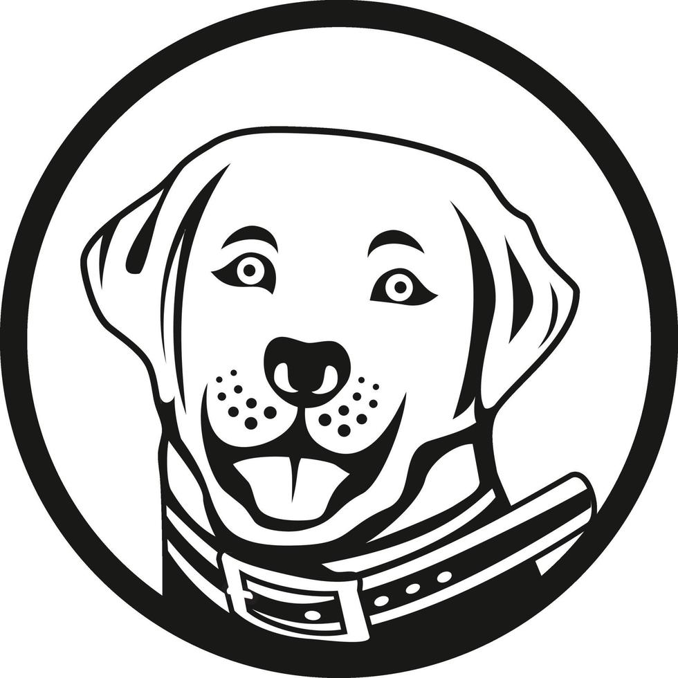 hond hoofd karakter illustratie vector