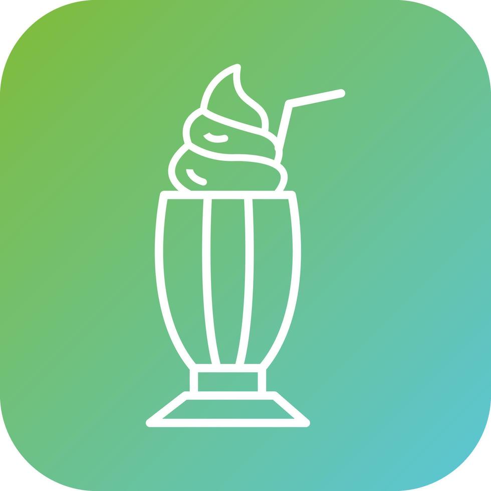 milkshake vector icoon stijl