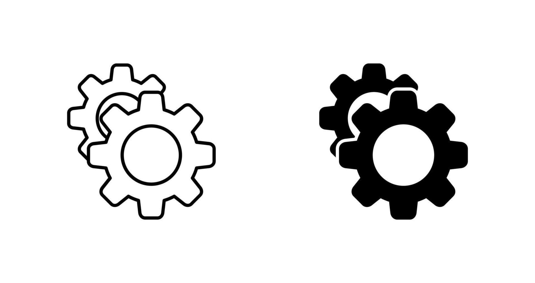 tandwiel vector pictogram