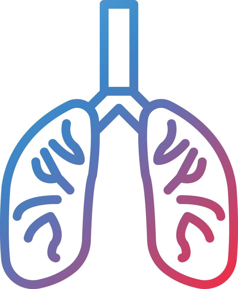 vector ontwerp longen icoon stijl