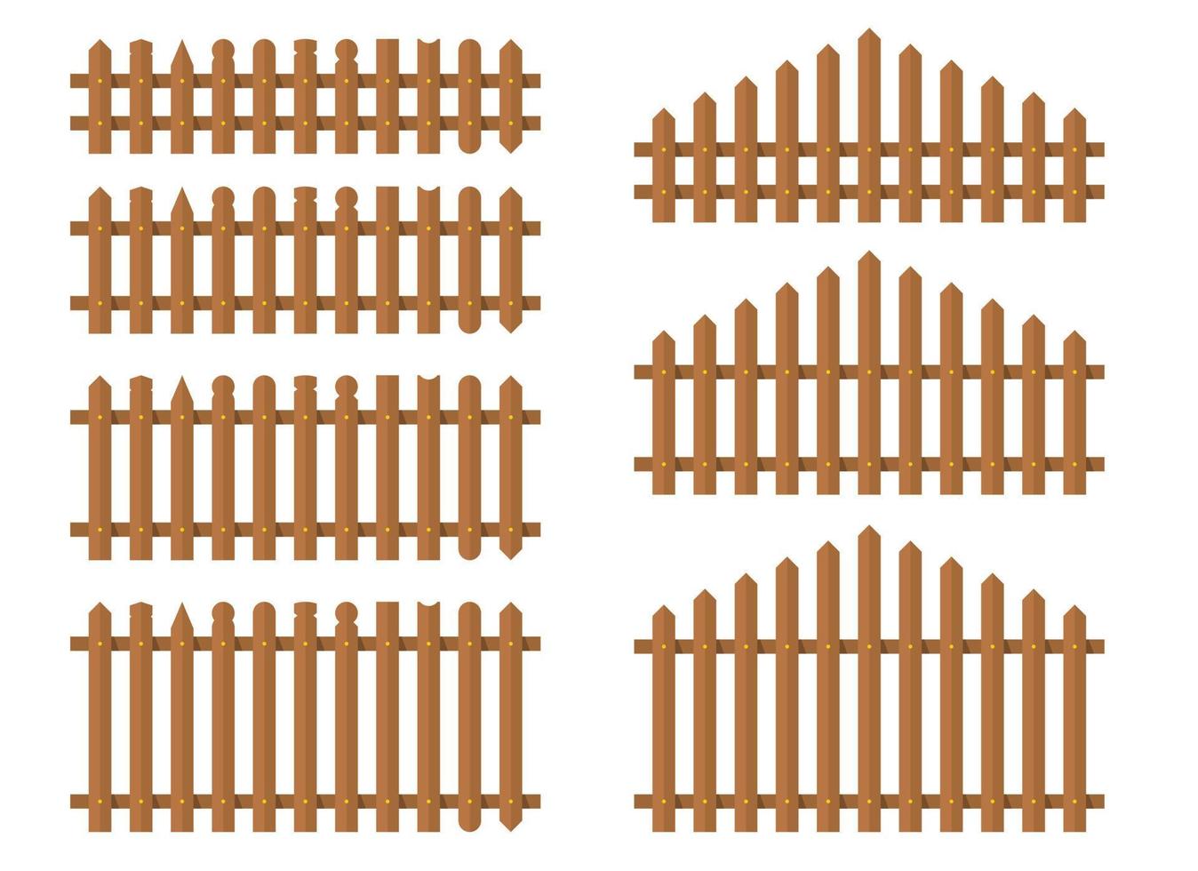 gekleurde schets hek in vlak stijl vector illustratie geïsoleerd Aan wit