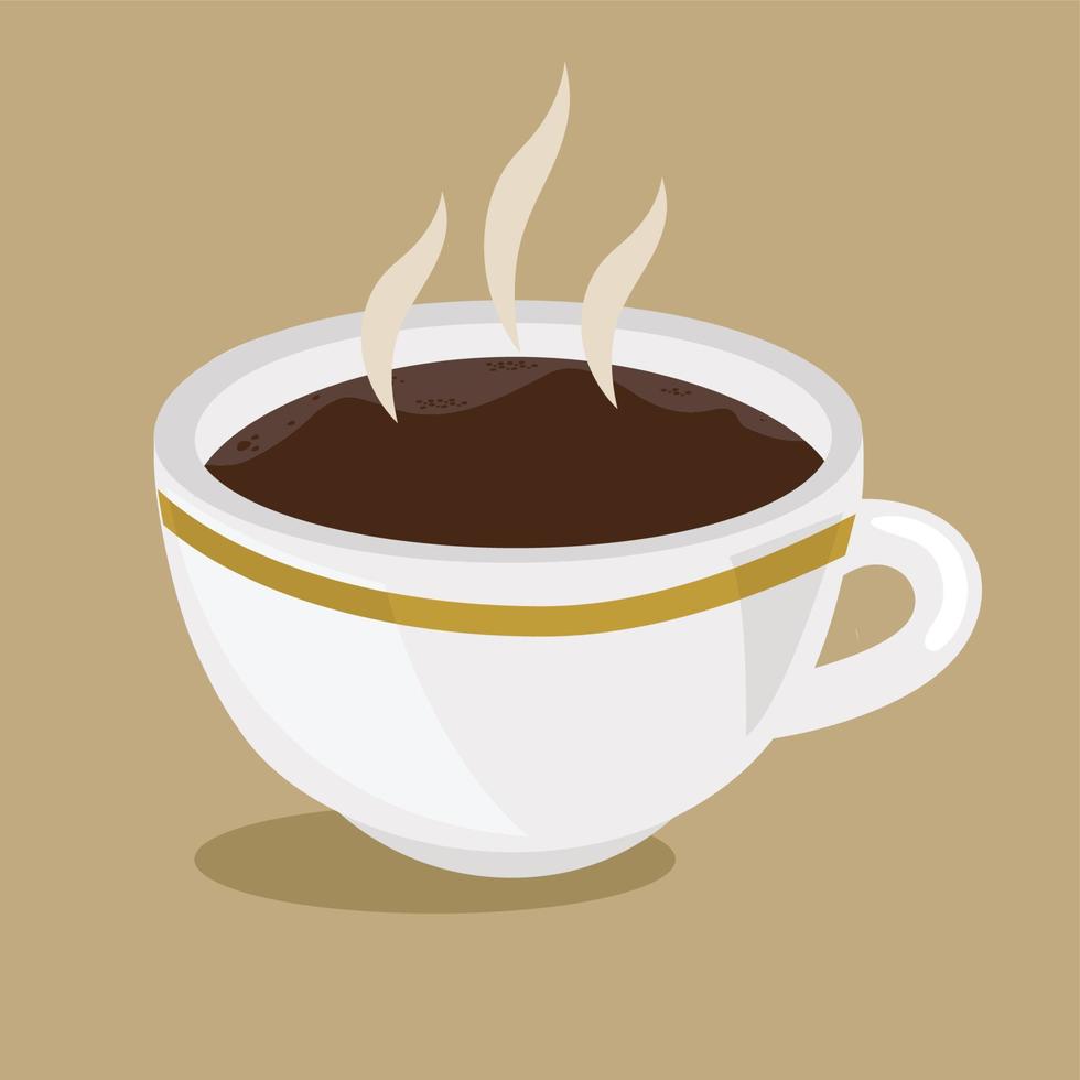 heet koffie kop icoon vector