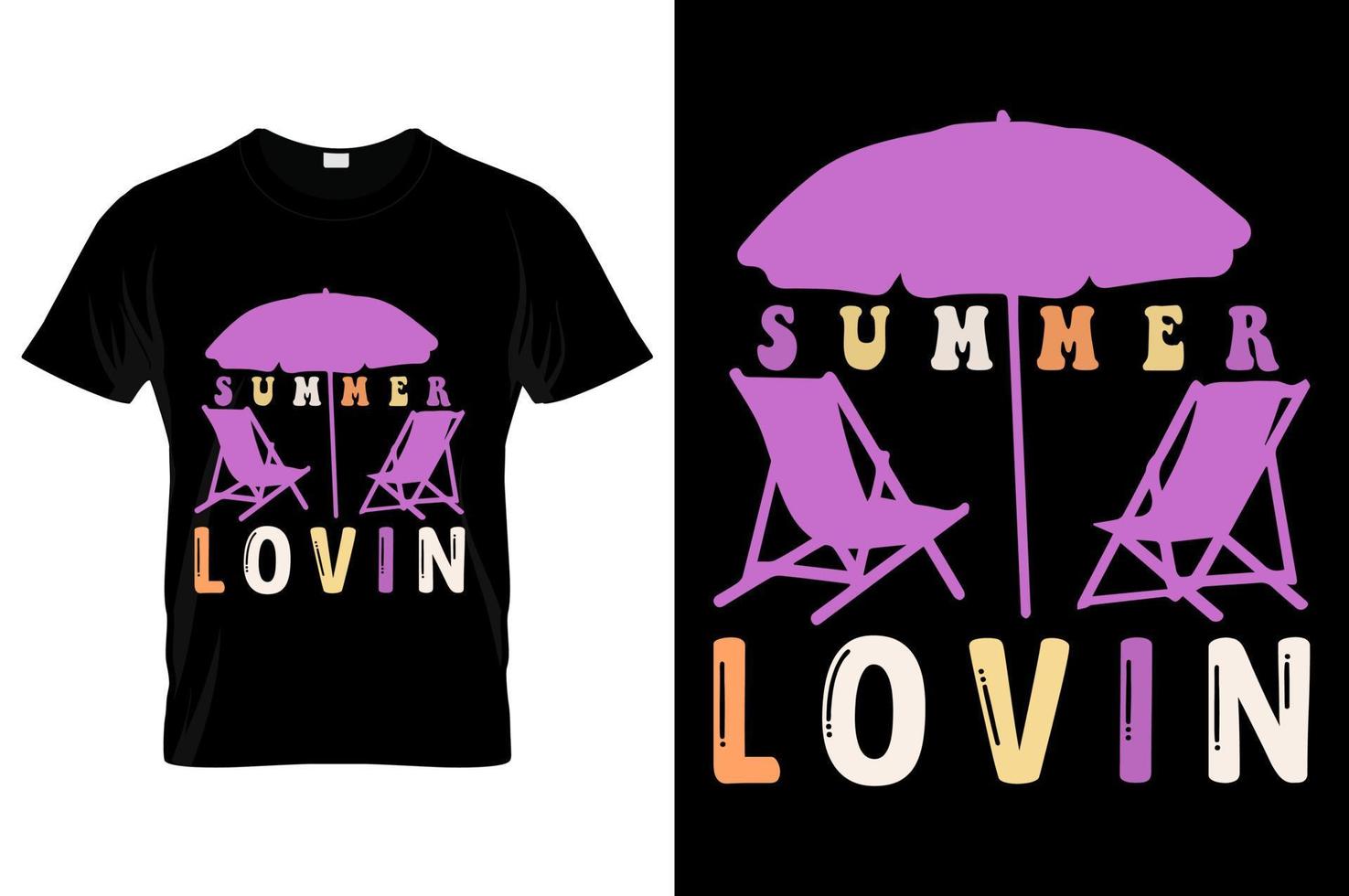 zomer liefdevol zomer t-shirt ontwerp. het beste voor mode grafiek, t-shirt pro vector