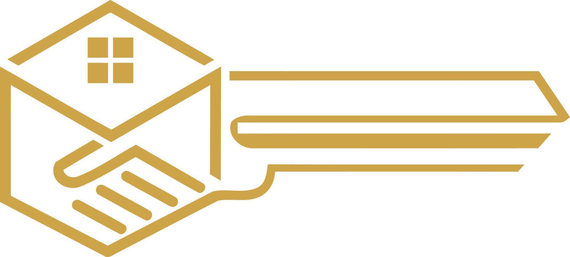 eigendom sleutel logo vector
