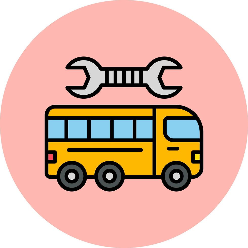 repareren bus vector icoon