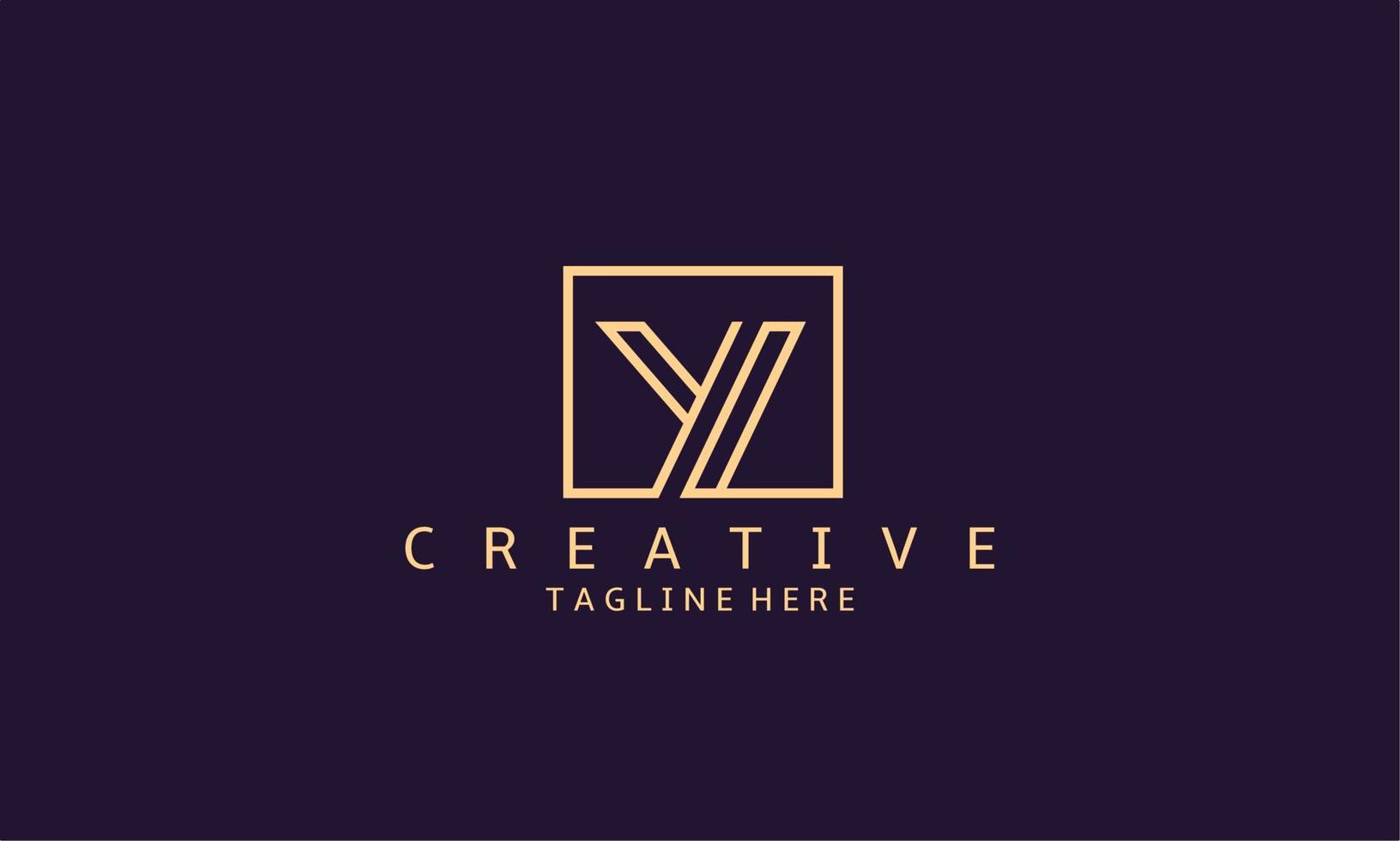 luxe yl brief logo ontwerp. modern minimalistisch creatief yl of ly brief eerste icoon vector sjabloon. premie logo met gouden ontwerp. elegant zakelijke identiteit.