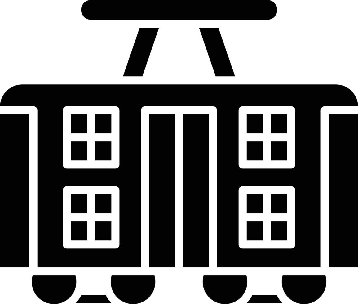 vector ontwerp tram icoon stijl