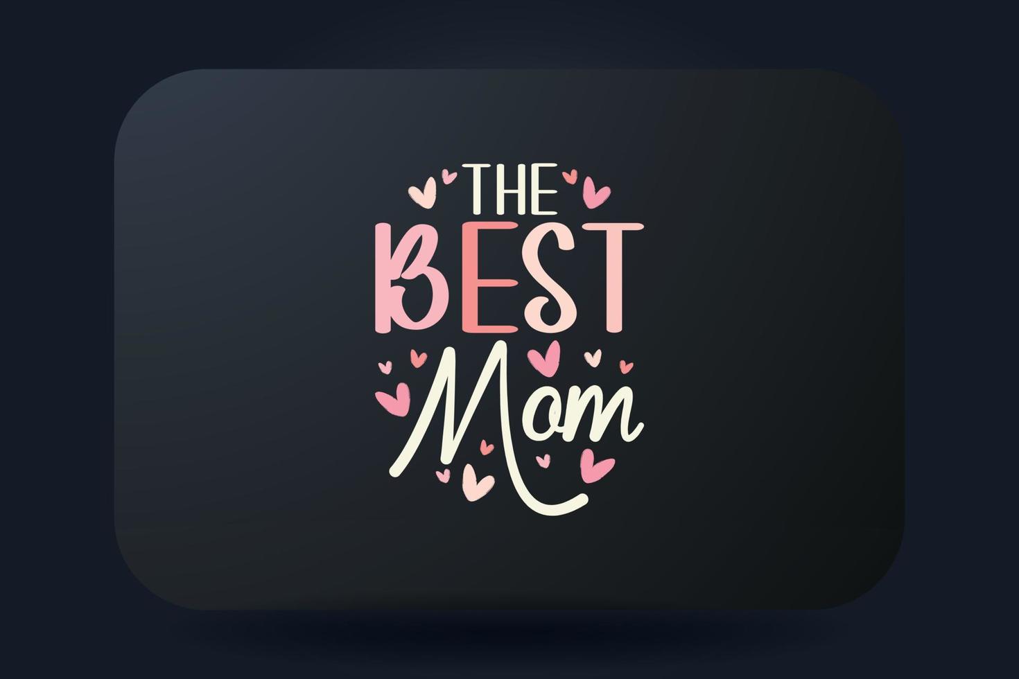 moeder dag t-shirt ontwerp de het beste mam vector