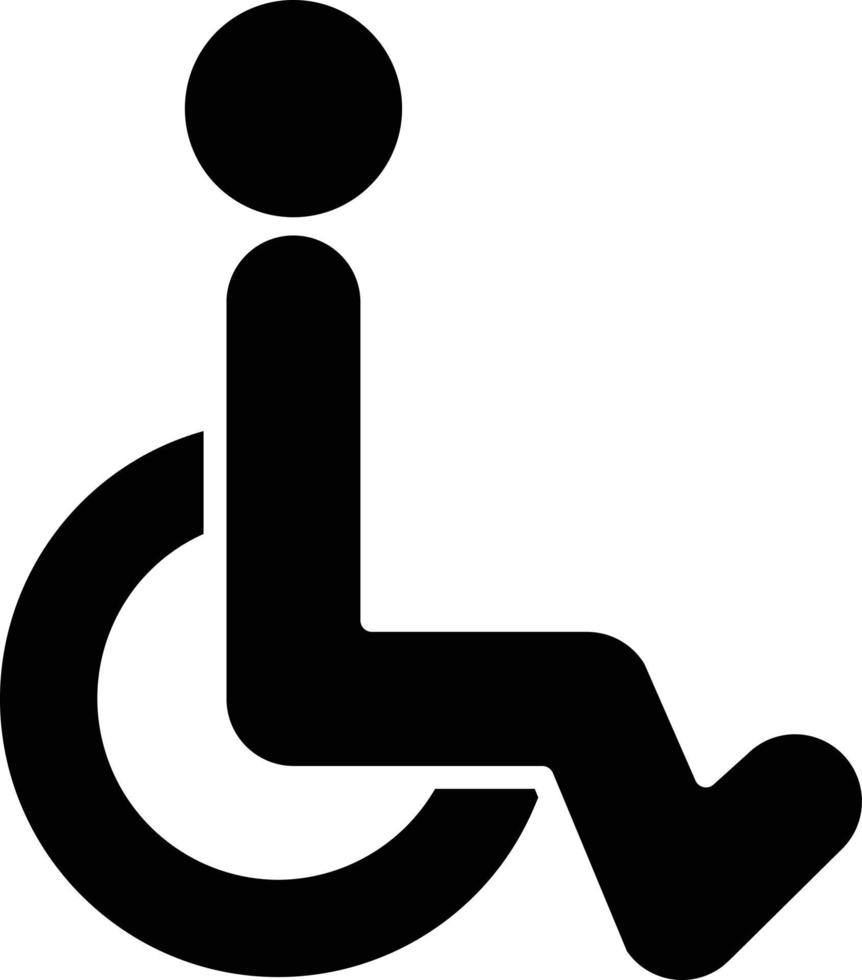 vector ontwerp gehandicapt teken icoon stijl