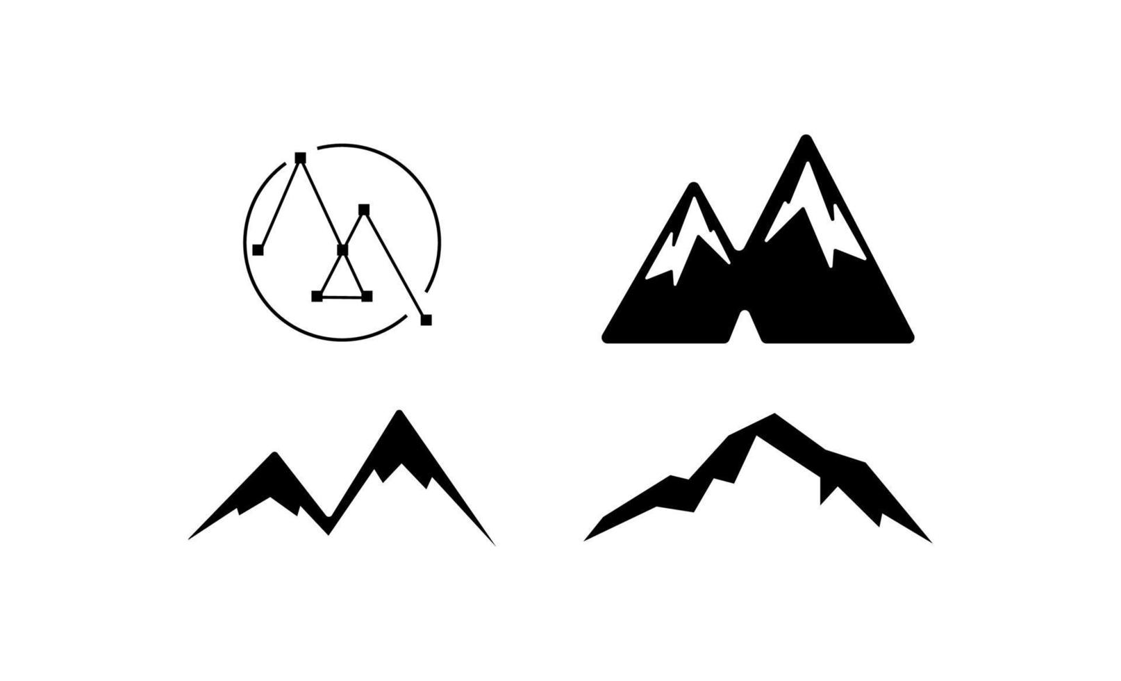 berg logo ontwerpsjabloon vector