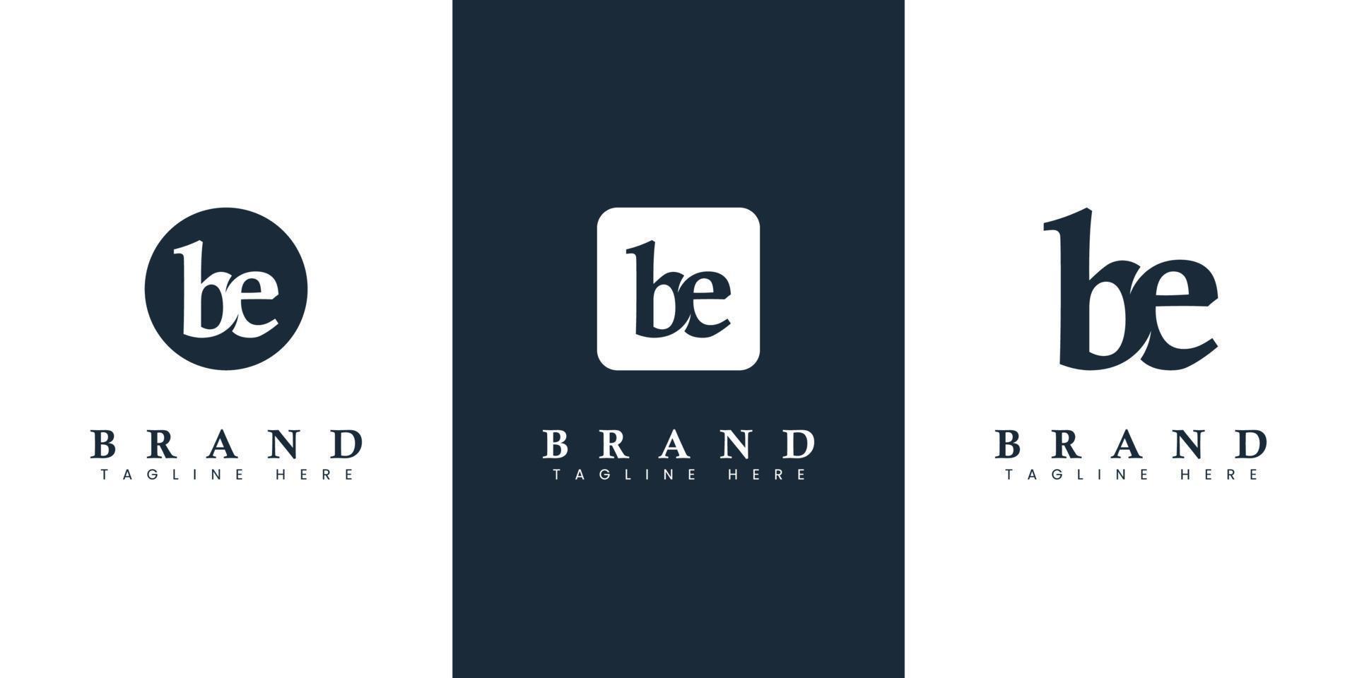 modern en gemakkelijk kleine letters worden brief logo, geschikt voor ieder bedrijf met worden of eb initialen. vector