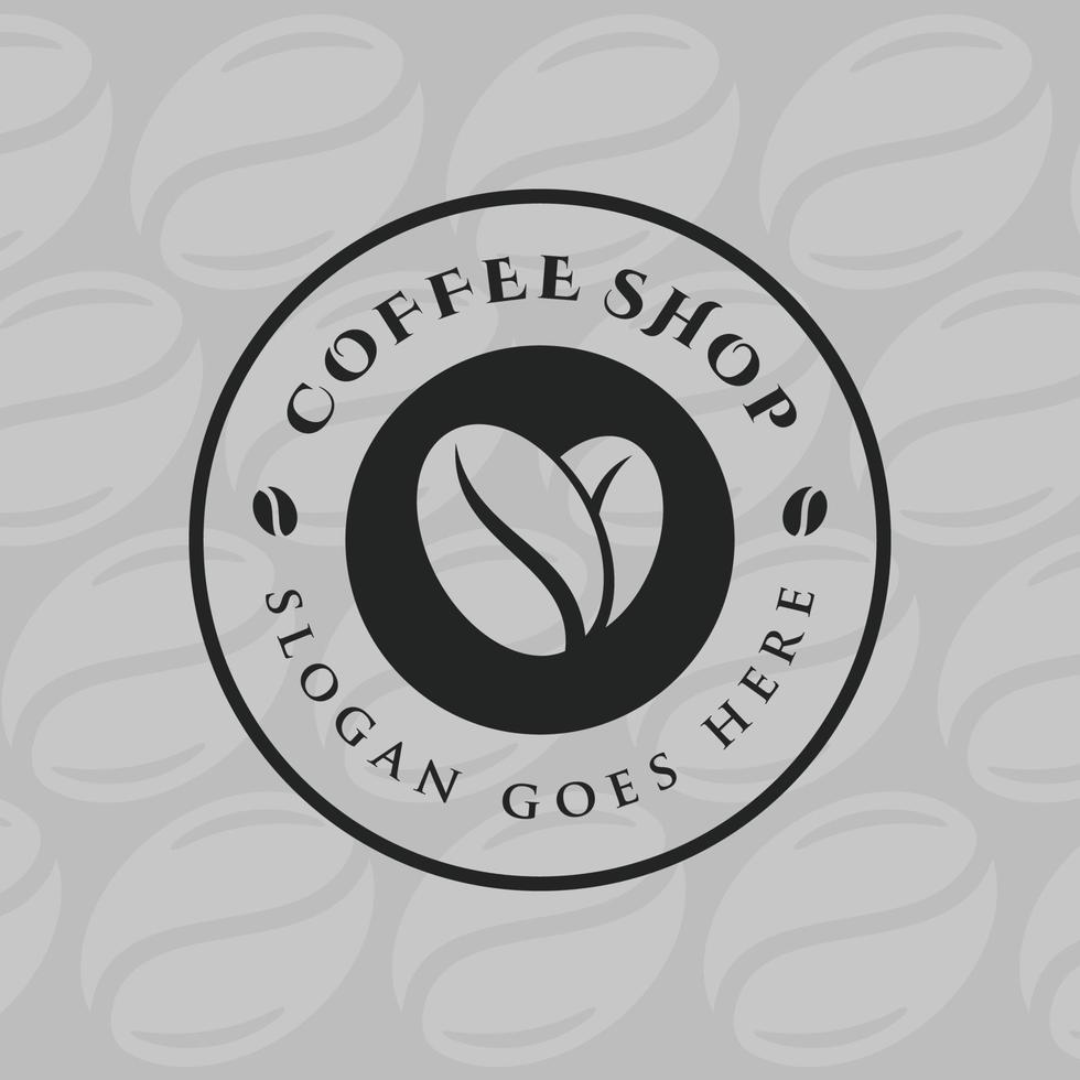 koffie winkel logo ontwerp illustratie vector