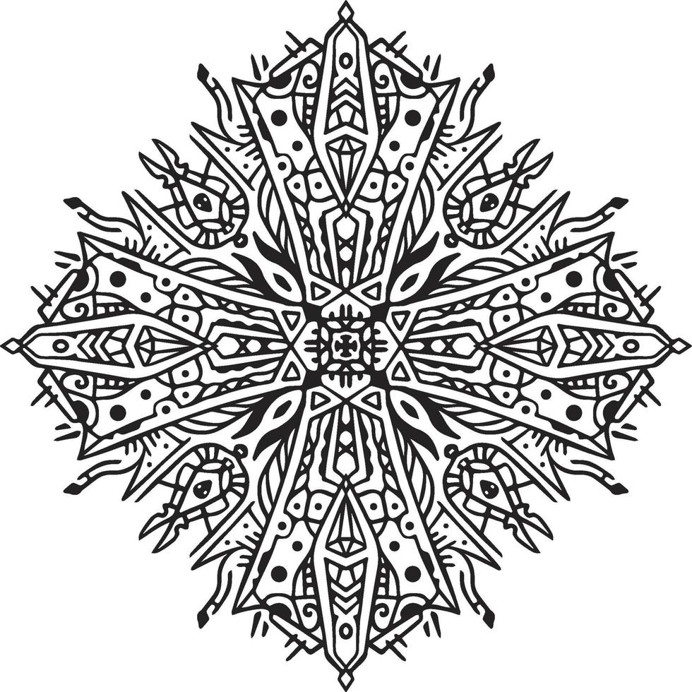 luxe Indiase mandala-ontwerpkunst voor het bedrijfsleven vector