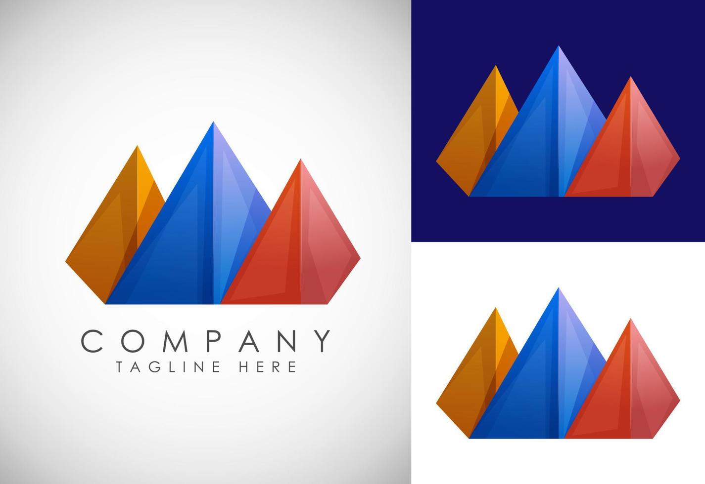 berg logo. berg top top logo ontwerp. buitenshuis wandelen avontuur icoon. vector illustratie.