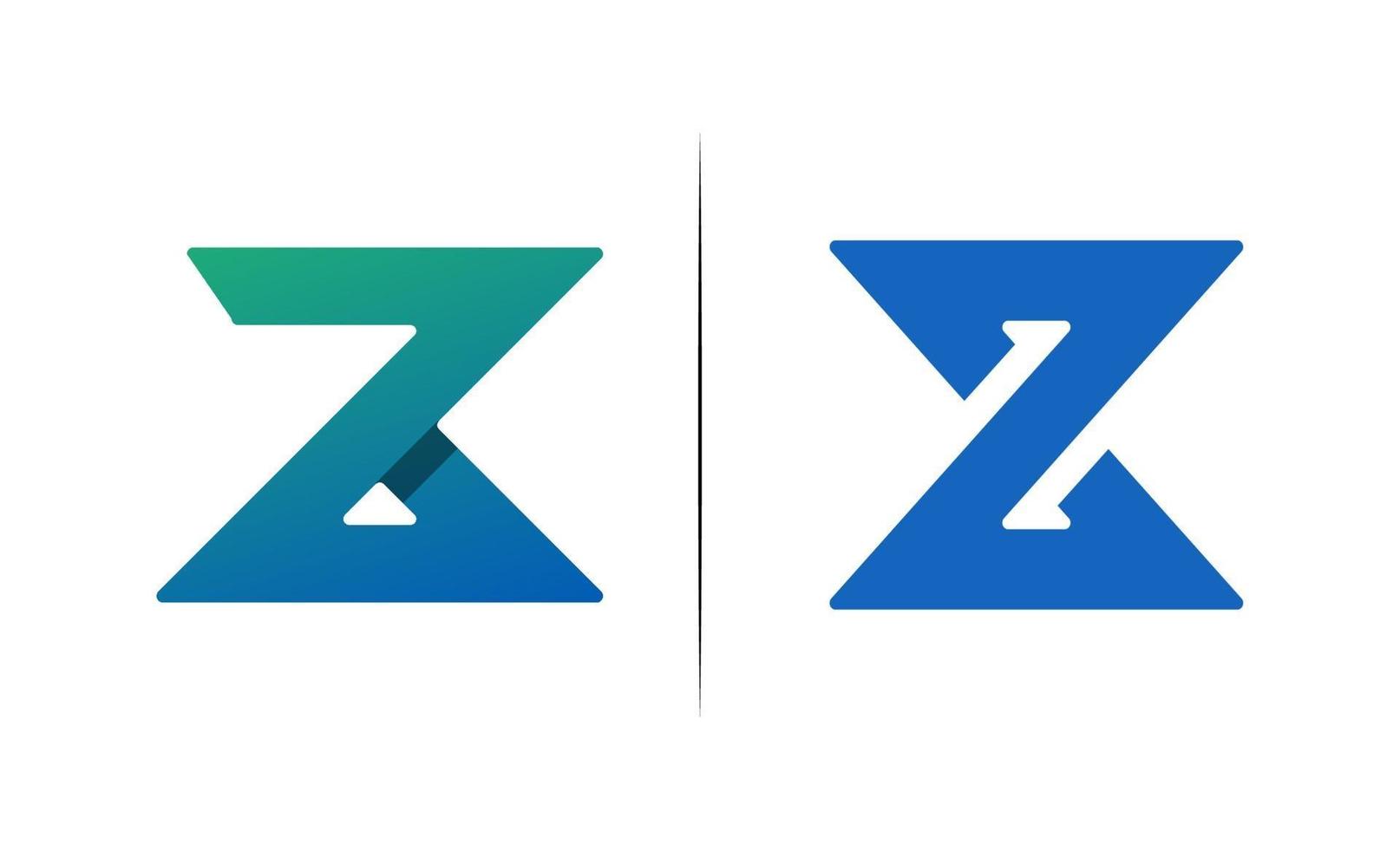 eerste z creatief ontwerp logo vector