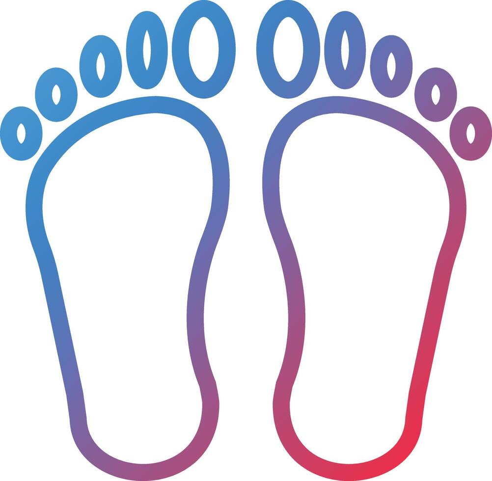 vector ontwerp voetafdruk icoon stijl