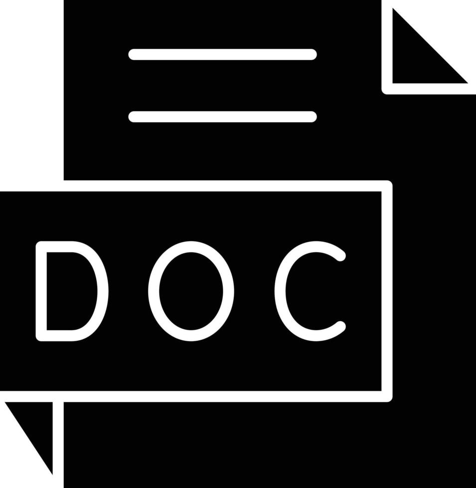 vector ontwerp doc icoon stijl