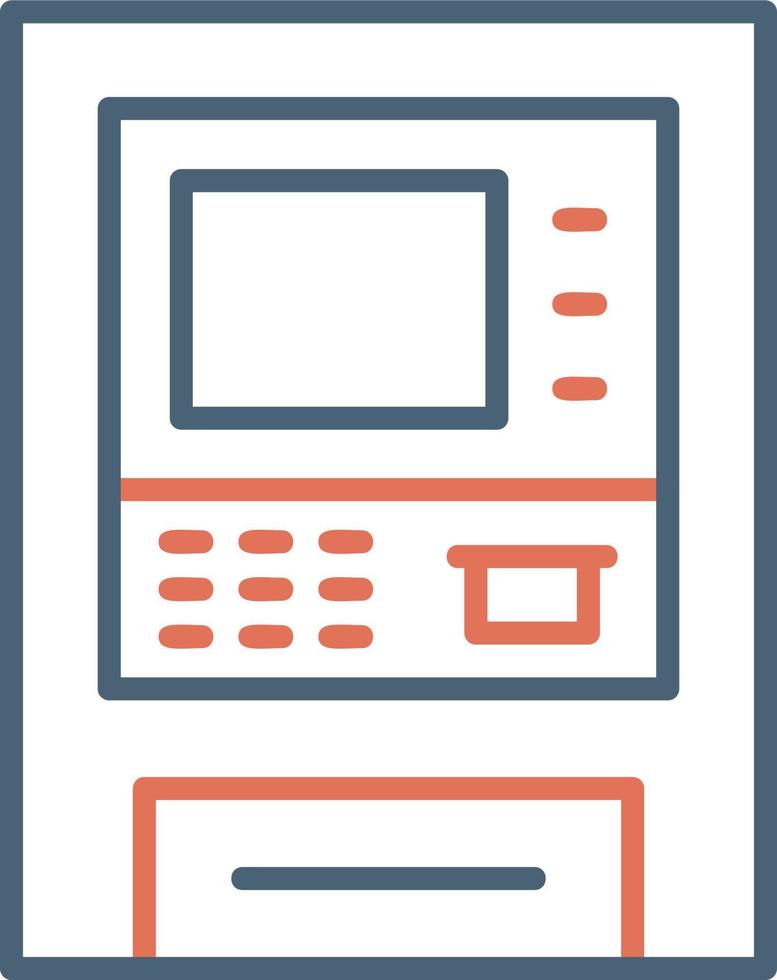 geldautomaat vector pictogram