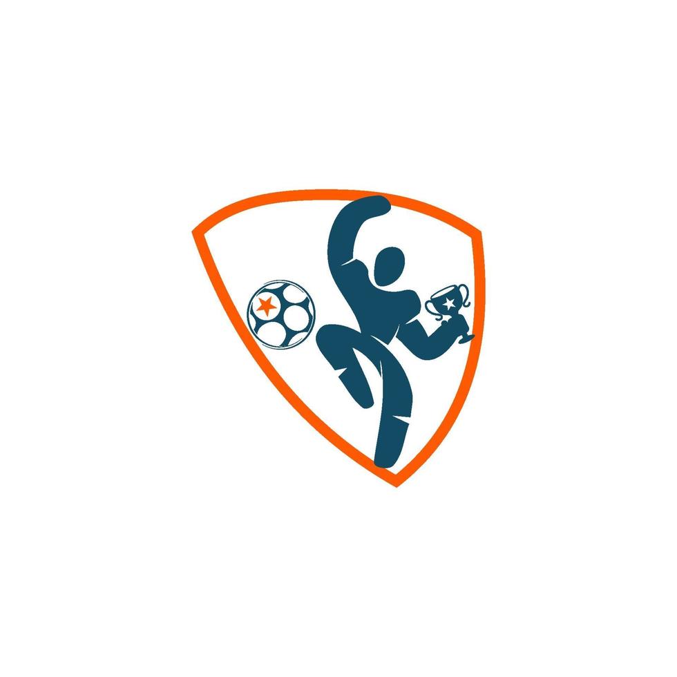 voetbal voetbal badge logo ontwerpsjablonen sport vector