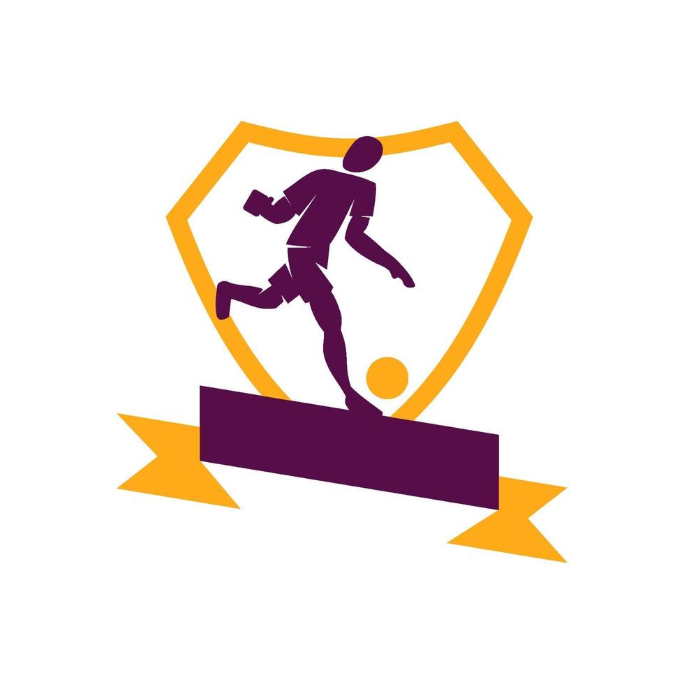 voetbal voetbal badge logo ontwerpsjablonen sport vector