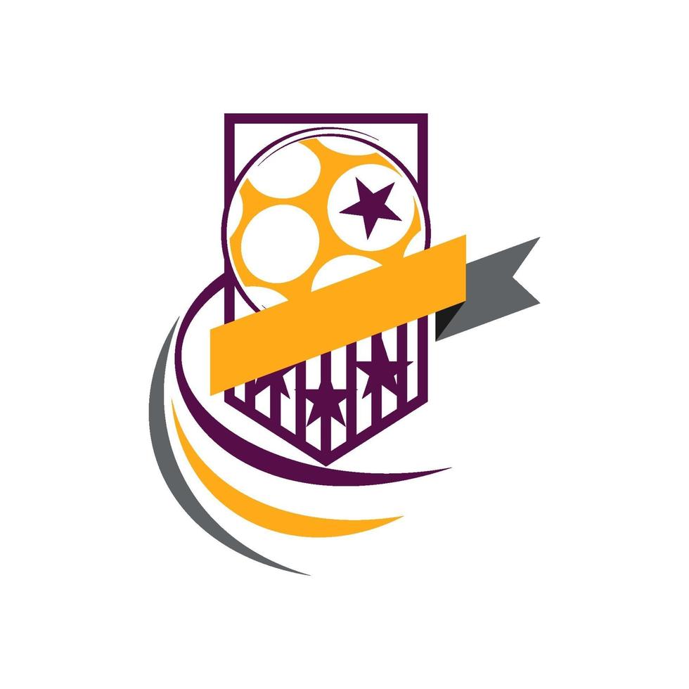 voetbal voetbal badge logo ontwerpsjablonen sport vector