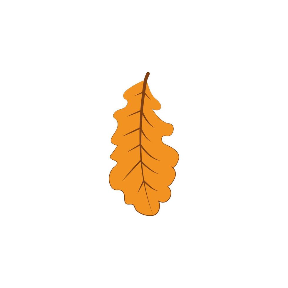 herfst geel kleur blad vector icoon