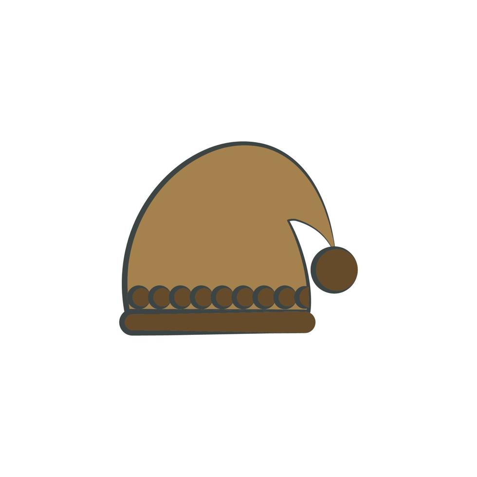Mens hoed gekleurde hand- getrokken vector icoon