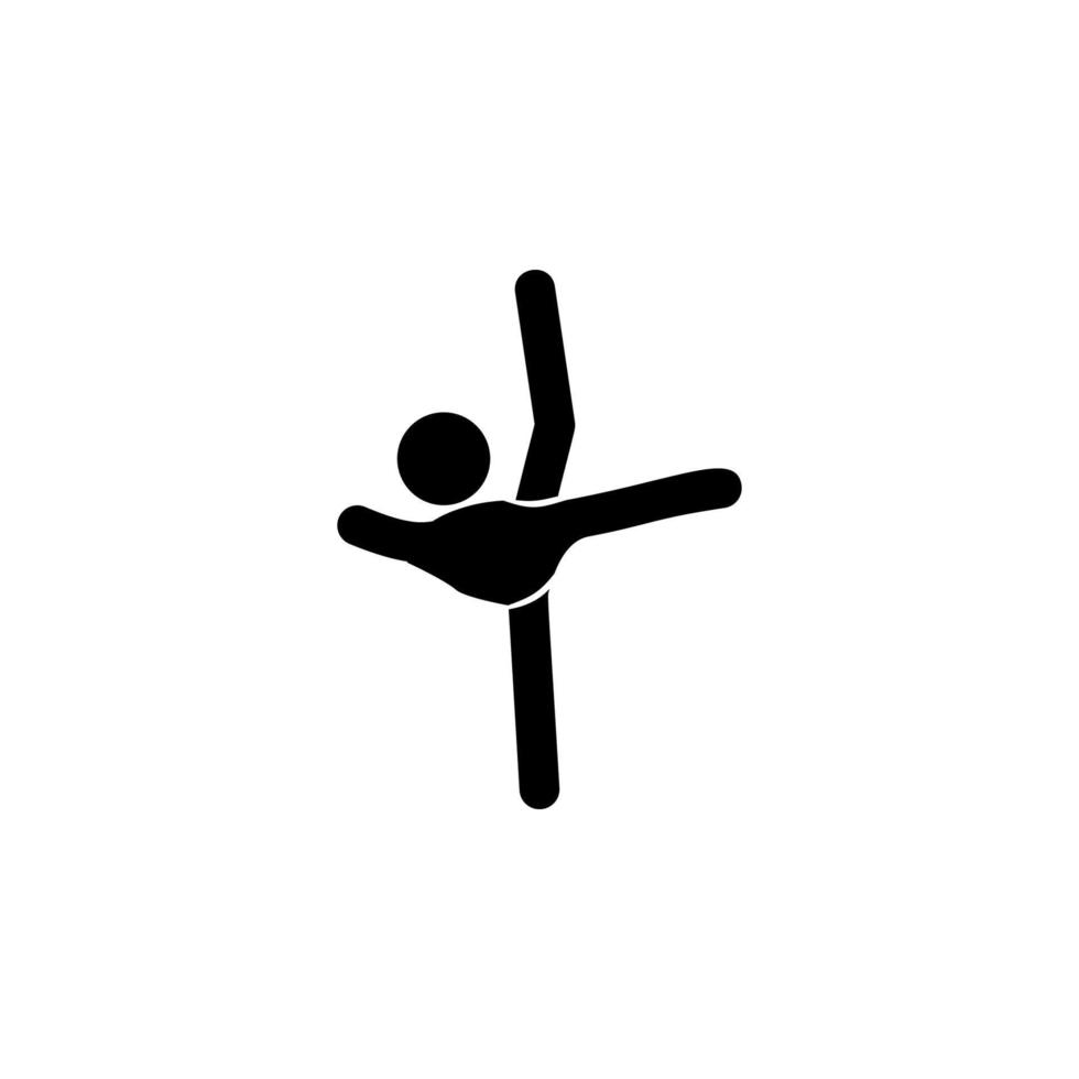 gymnastiek ritmisch sport vector icoon