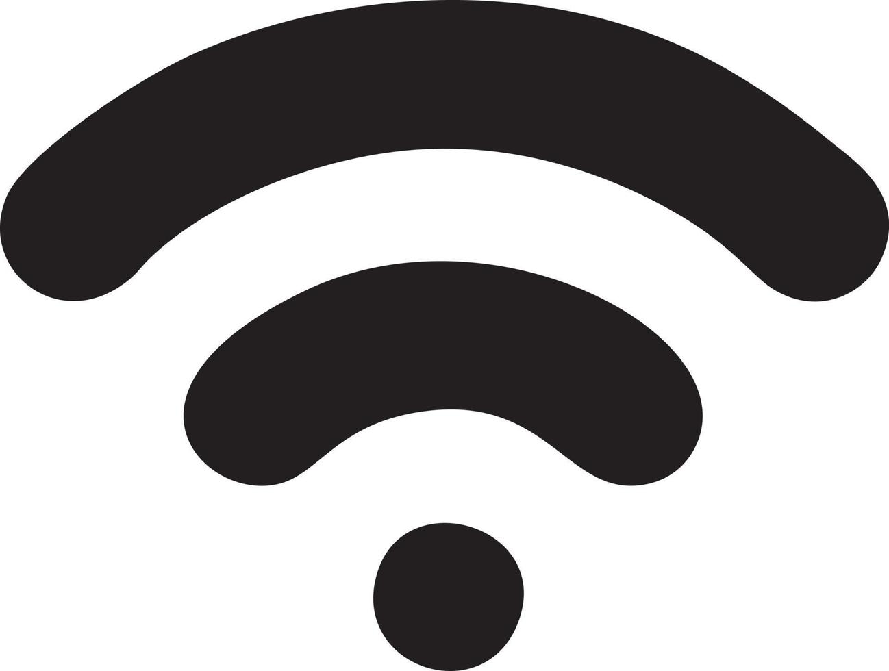 signaal communicatie informatie verbinding draadloze icoon symbool vector afbeelding, illustratie van de netwerk Wifi in zwart afbeelding. eps 10