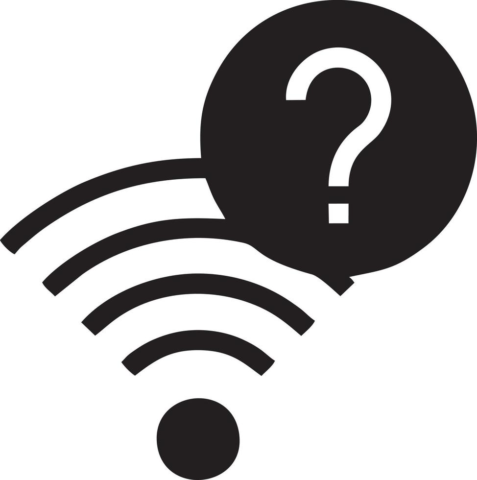 signaal communicatie informatie verbinding draadloze icoon symbool vector afbeelding, illustratie van de netwerk Wifi in zwart afbeelding. eps 10