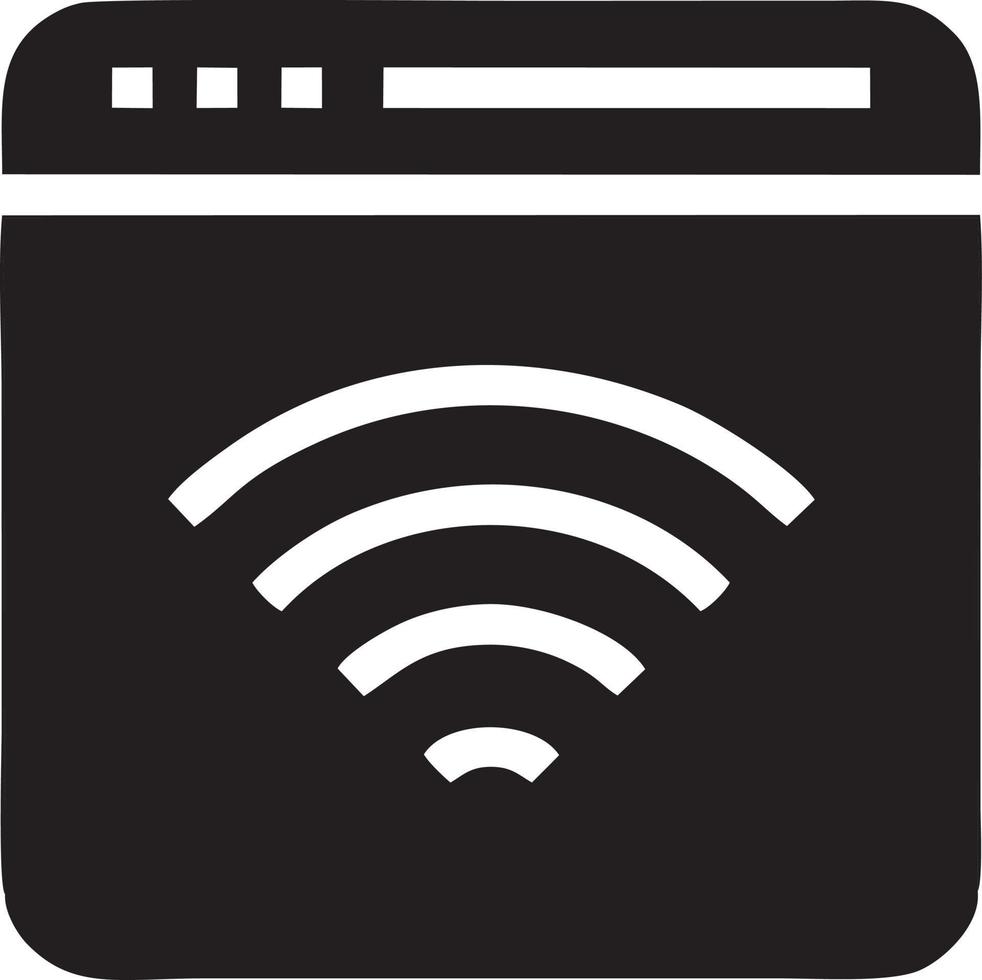 signaal communicatie informatie verbinding draadloze icoon symbool vector afbeelding, illustratie van de netwerk Wifi in zwart afbeelding. eps 10