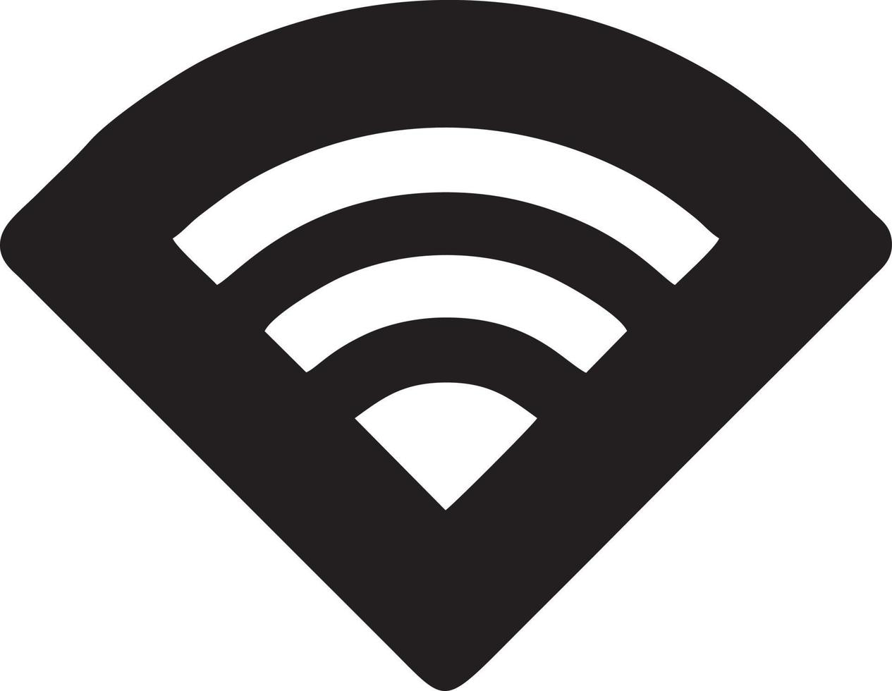 signaal communicatie informatie verbinding draadloze icoon symbool vector afbeelding, illustratie van de netwerk Wifi in zwart afbeelding. eps 10