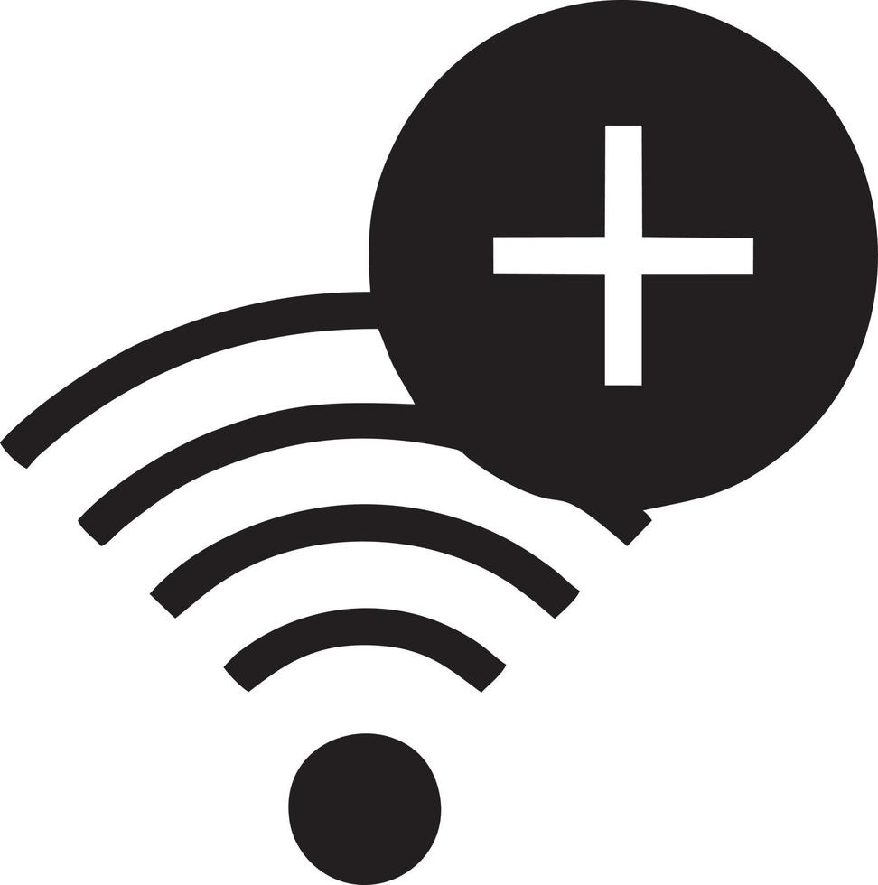 signaal communicatie informatie verbinding draadloze icoon symbool vector afbeelding, illustratie van de netwerk Wifi in zwart afbeelding. eps 10