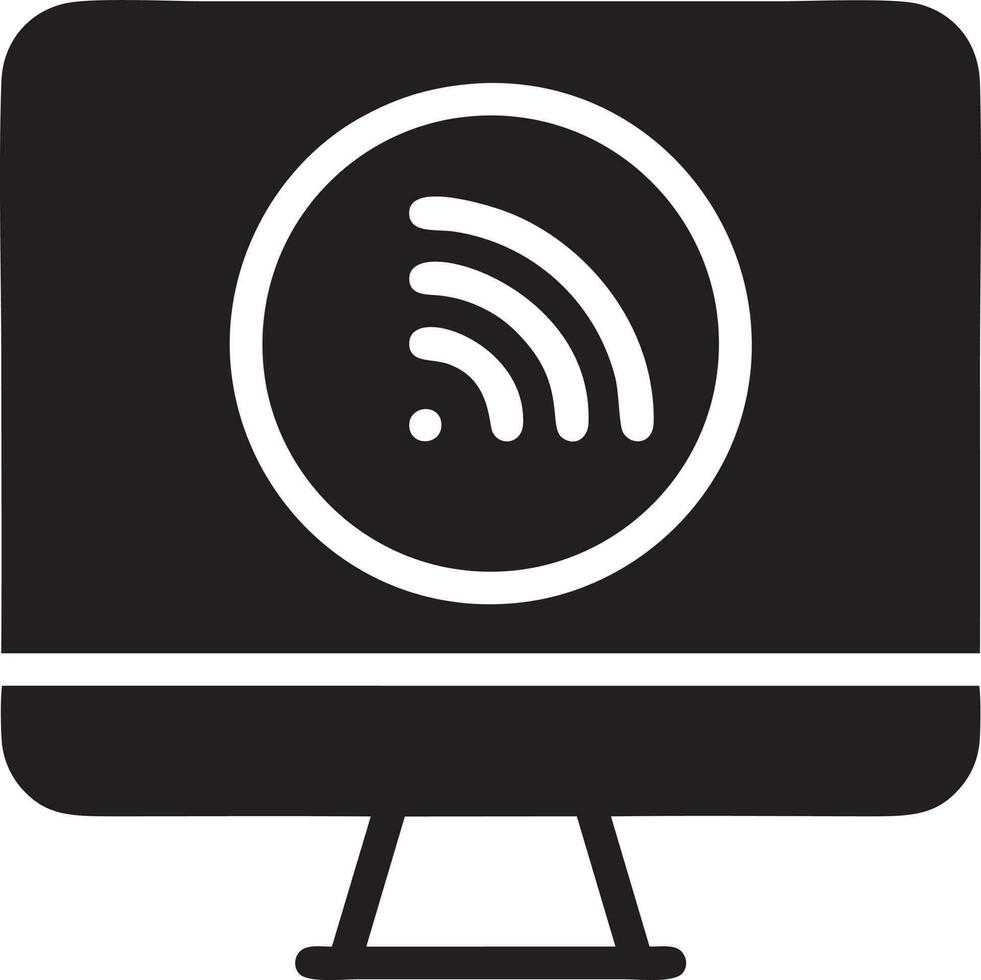 signaal communicatie informatie verbinding draadloze icoon symbool vector afbeelding, illustratie van de netwerk Wifi in zwart afbeelding. eps 10