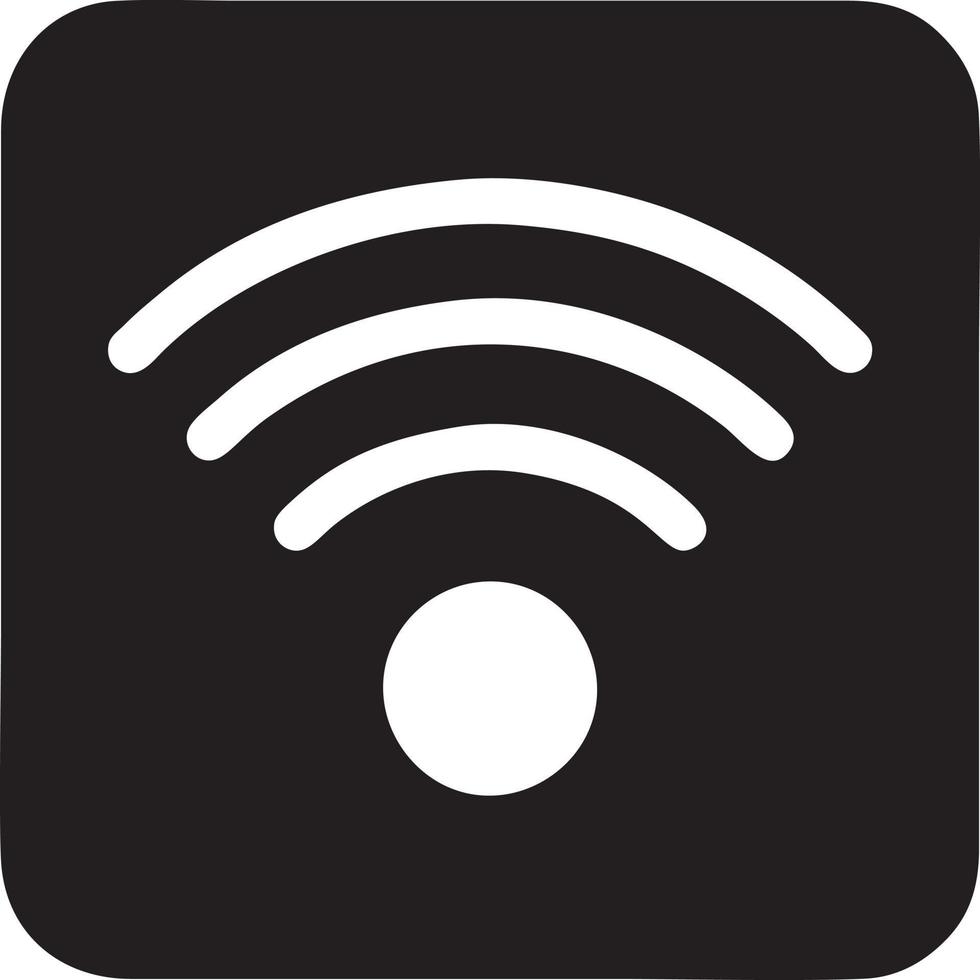 signaal communicatie informatie verbinding draadloze icoon symbool vector afbeelding, illustratie van de netwerk Wifi in zwart afbeelding. eps 10