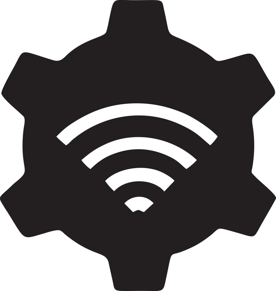 signaal communicatie informatie verbinding draadloze icoon symbool vector afbeelding, illustratie van de netwerk Wifi in zwart afbeelding. eps 10