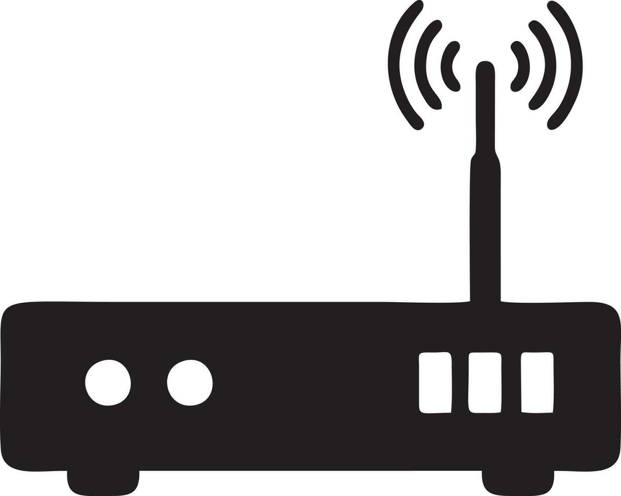 signaal communicatie informatie verbinding draadloze icoon symbool vector afbeelding, illustratie van de netwerk Wifi in zwart afbeelding. eps 10