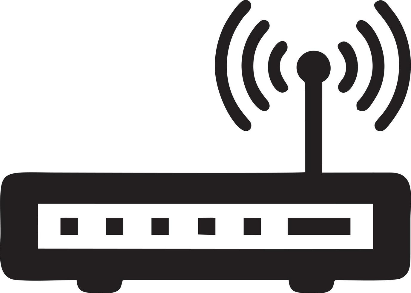 signaal communicatie informatie verbinding draadloze icoon symbool vector afbeelding, illustratie van de netwerk Wifi in zwart afbeelding. eps 10