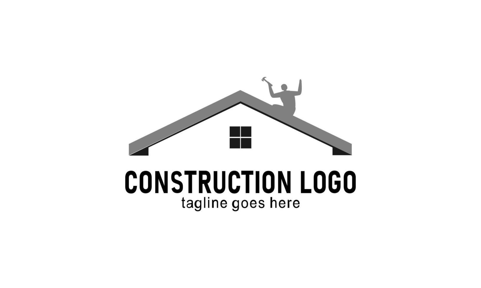 huis bouw bedrijf logo vector
