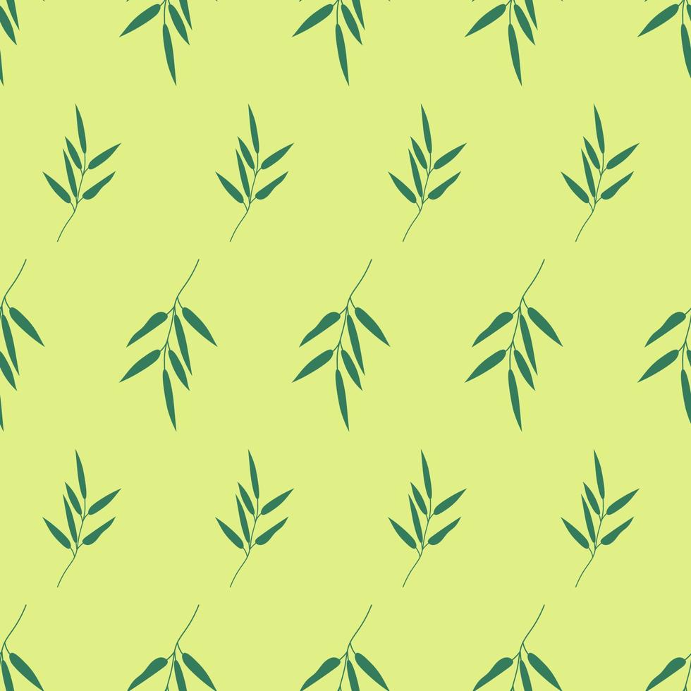 naadloos achtergrond in natuur stijl groente. wijnoogst patroon. elementen van bladeren. vector illustratie. gebruik voor behang, afdrukken verpakking papier, textiel. vector illustratie