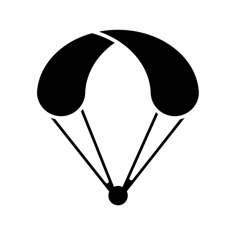 parachute icoon vector gemakkelijk illustratie.