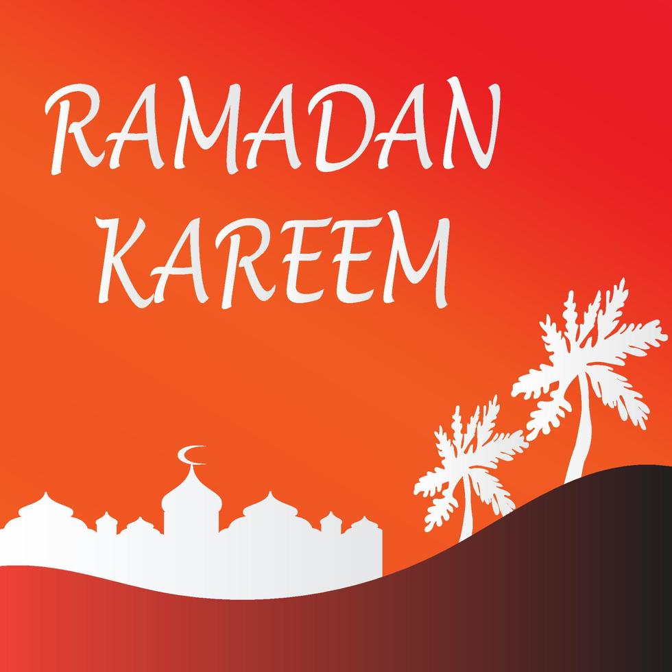 Ramadan kareem Islamitisch groet kaart achtergrond vector illustratie. de heilig maand van de moslim gemeenschap.