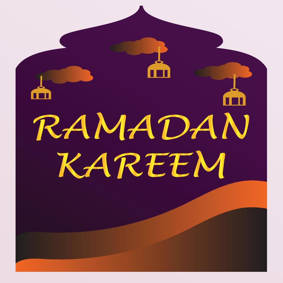 Ramadan kareem Islamitisch groet kaart achtergrond vector illustratie. de heilig maand van de moslim gemeenschap.