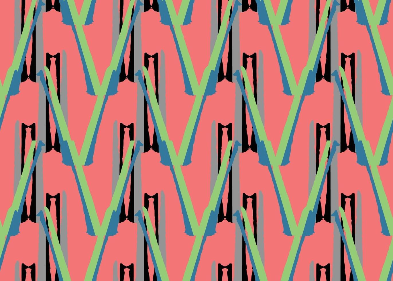 vector textuur achtergrond, naadloze patroon. hand getekend, rood, grijs, zwart, groen, blauw kleuren.