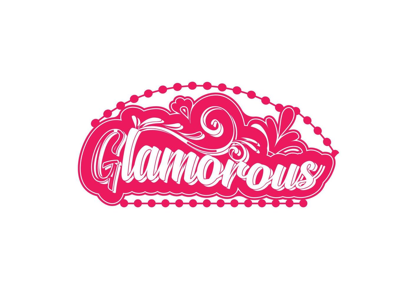 glamoureus logo en icoon ontwerp sjabloon vector