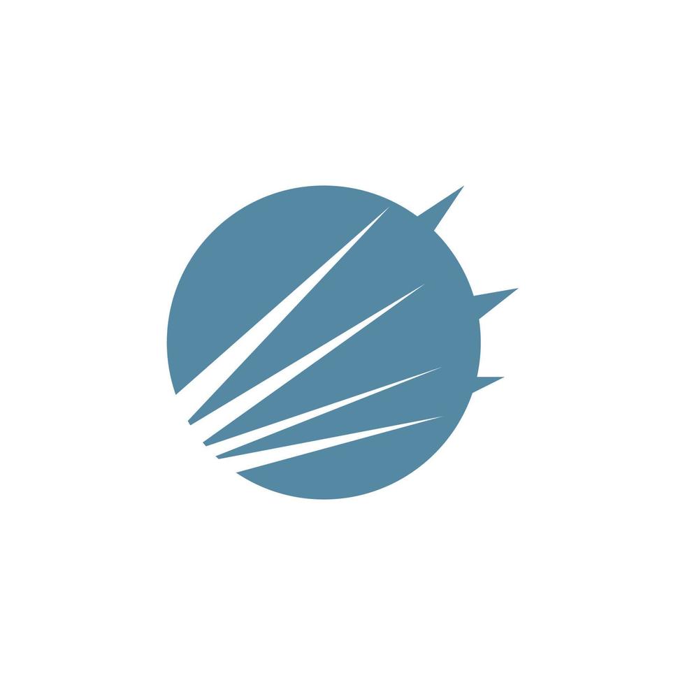 blauw gekleurde vector logo met dynamisch negatief ruimte elementen. logo voor bedrijf, merk, industrie, evenement, bedrijf, Product, en organisatie.
